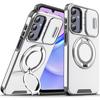 For Samsung A15 Case Galaxy A16 A17 A05S A26 A36 A37 A57 A56 Cover New Armor Case Slide Lens Protect Magnetic Ring Holder Cover