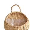 Handmade Rattan Hanging Flower Pot Balcony Dried Flower Wicker Basket Decoration