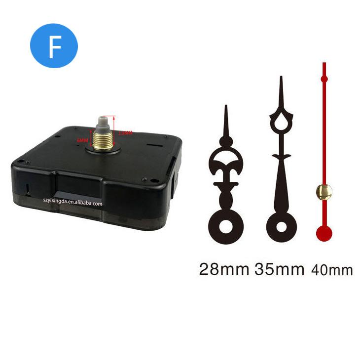 Silent Wall Clock Movement Swing Table Clock Mechanism DIY Timepiece Core Pointer Module Replacement Accessory for Handmade