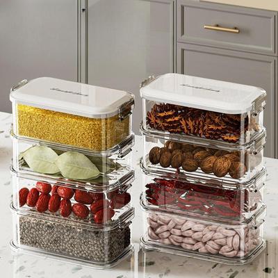 Snack Box Fridge Organizer Bin with Lid Practical Food Fresh Refrigerator Storage for