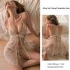 Women's Plus Size Sheer Lace Nightgown - Sexy & Tempting Lingerie