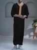 Robe Musulmane Homme Vert Foncé Brodé Arabe 2026