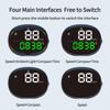 GPS Smart Gauge Accurate Car Head Up Display with 4 Modes Car Speedometer Display Car HUD with Speed MPH Compass Direction for