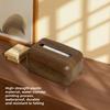 Ins Style Imitation Wood Grain Tissue Box Multi-functional Anti Slip Napkin Paper Case Simple Exquisite Desktop Paper Box