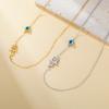 My Shape Turkish Hamsa Evil Eye Necklaces Stainless Steel Hollow Fatima Hand Chain Choker Fashion Lucky Jewelry Accessories Gift