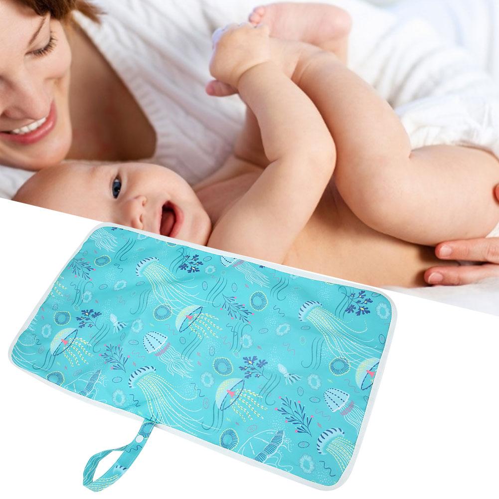 Baby Diaper Changing Mat Multifunctional Infant Nappy Pad Waterproof Urine CoversGreen Acaleph