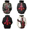 Herren Deadpool Sweatshirts Langarm Kapuzenmantel Pullover Hoodies Mit Superhelden-Design