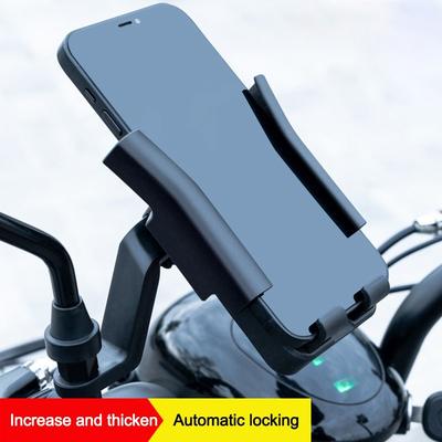 Rotatable Sunscreen Phone Stand Black Phone Bracket  for Motorcycle Accessories