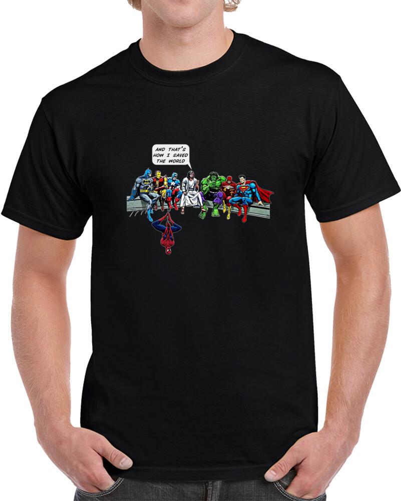 And Thats How I Saved The World Black T-shirt S