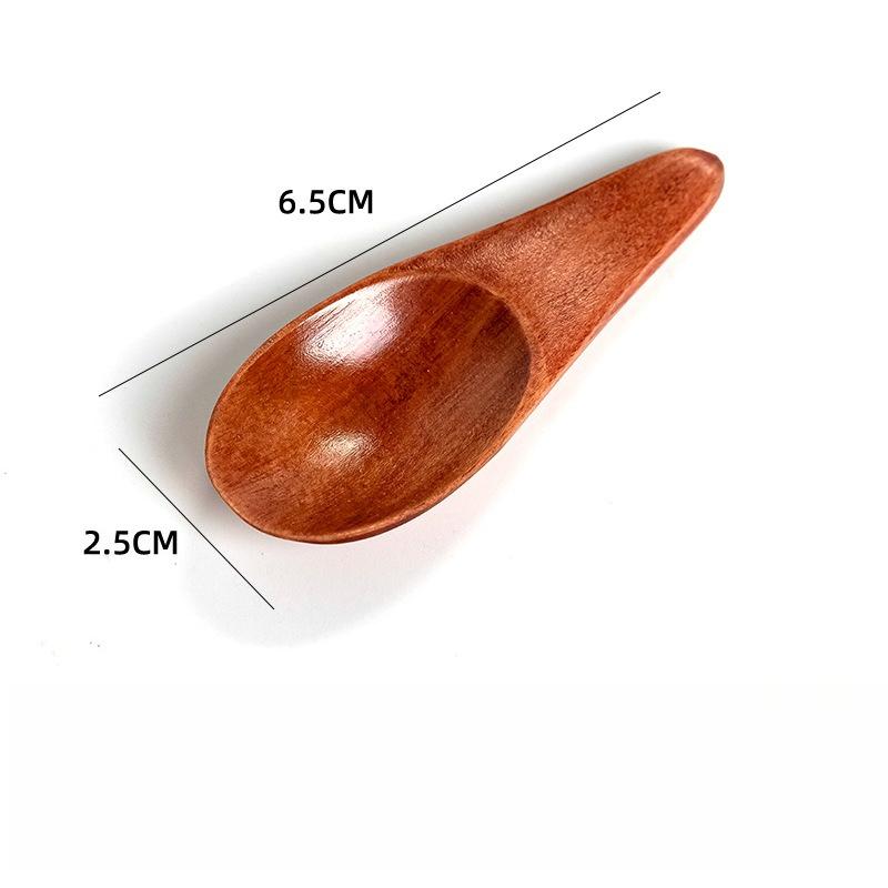 Mini Natural Wooden Cooking Tools Scoop Tea Honey Coffee Condiment Salt Sugar Spoon Household Kitchen Gadgets Spoons