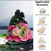 1Pc Pink Hair Anime Girl Flannel Blanket, Soft And Comfortable, Casual Warm, Camping Travel, Christmas, Halloween Xmas Gift S1377