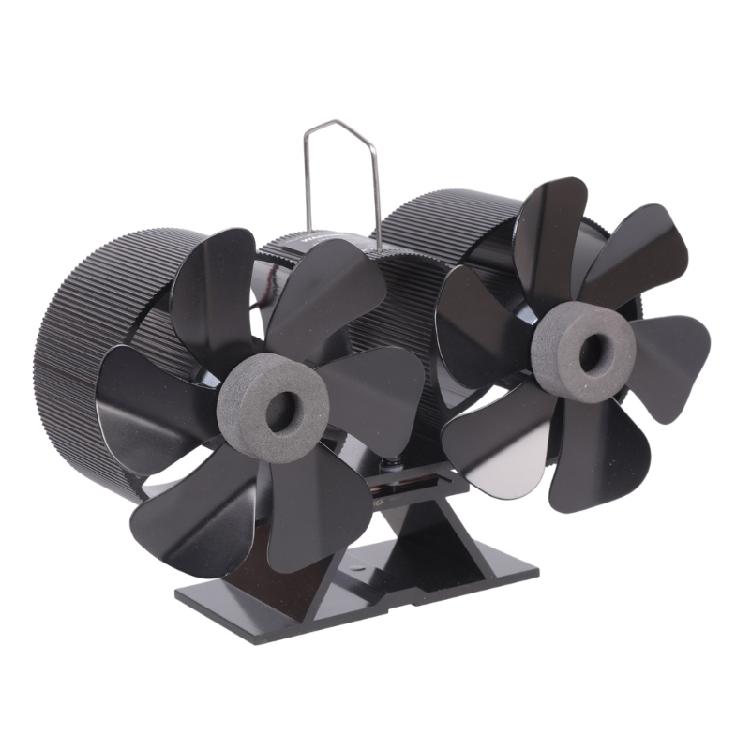SF167T 12 Blade Fireplace Fan Dual Motors for Wood Log Fire Heat Powered Fans