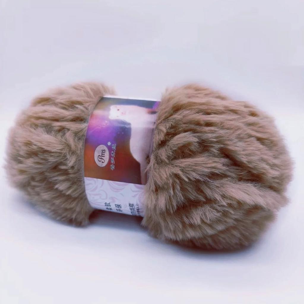 Coarse Fur Yarn Ball Imitation Fur Plush Yarn Long Fur Mink Hat Hand Woven Scarf Hand Woven DIY Fur Thread
