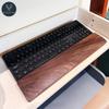 Suporte de Pulso para Teclado de Nogueira Preta Descanso de Pulso Confortável Suporte de Mesa de Escritório Descanso de Madeira Mouse Pad Ergonômico Suporte Acessórios