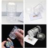 Nail Art Stamper,Clear Silicone Stamping Jelly with Scraper for DIY Nail Decors Transparent Visible Body,No Misplacement
