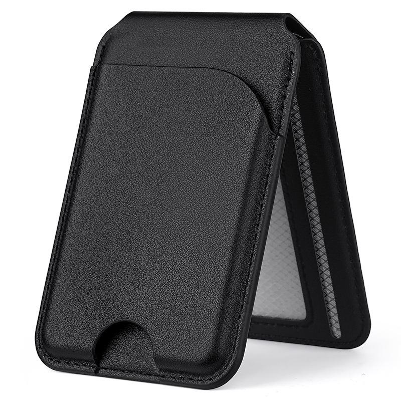 

MagSafe Leather Magnetic Card Holder for iPhone 12-17, Universal Multi-Functional Apple 16 Flip Case OPP Bag Packaging