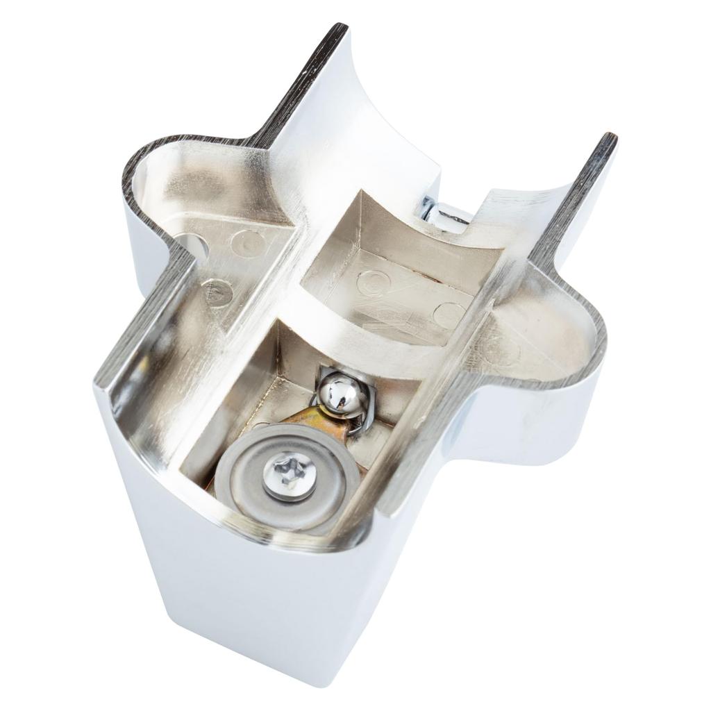 Kijima Motorcycle Parts Helmet Lock Pipe Clamp Fits Holder, Steel, Anti-Theft, Type, 22-32mm Pipes, Plated, 303-1513