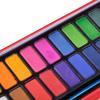 New 24 Colors Artist Solid Watercolor Pigments Tablet With Paint Brush Metal Box