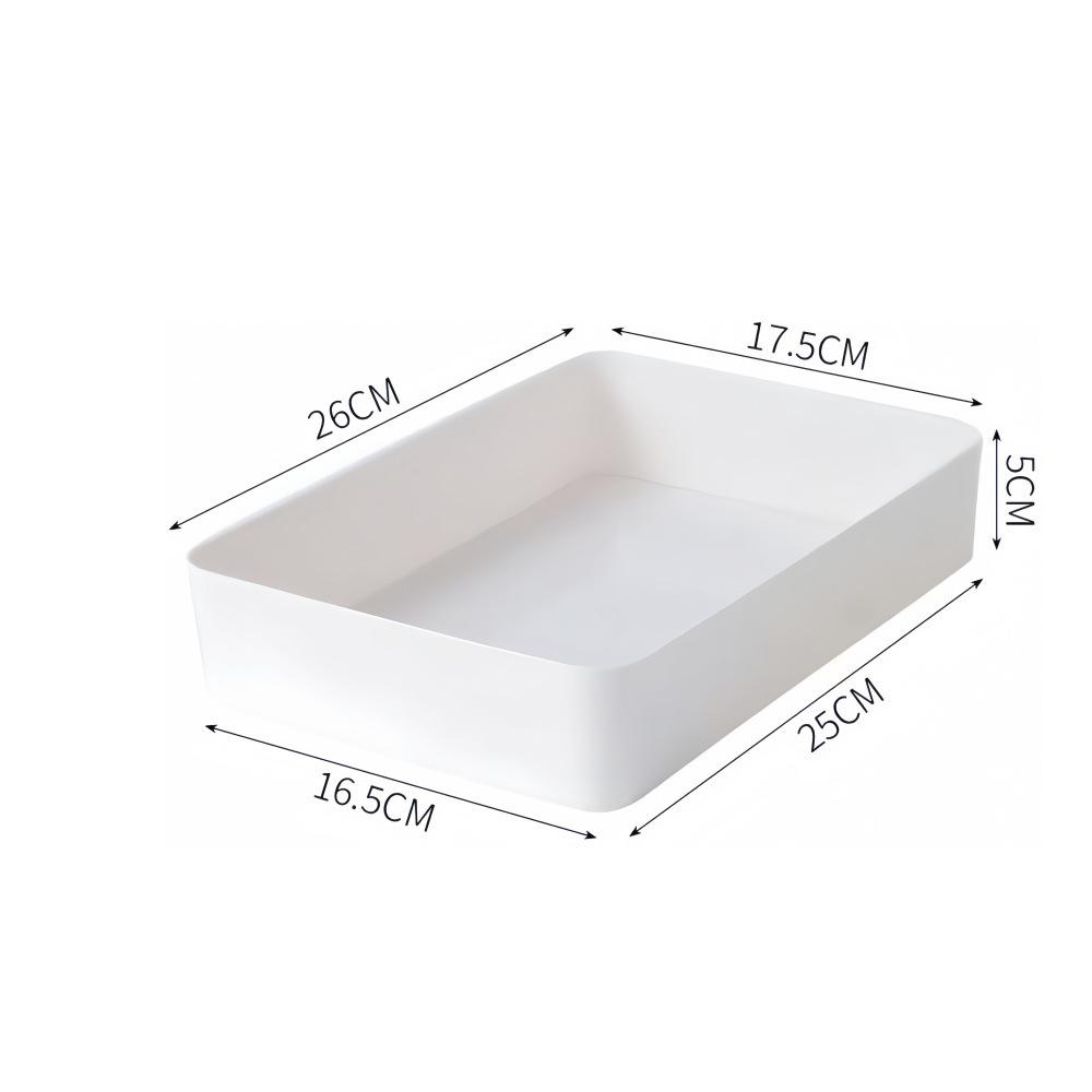 Drawer Organizer Trays Set Interlocking Desk Storage Bins Shallow Makeup Cosmetic Stationery Management Boxes for Closet Bathroom Table Organizer