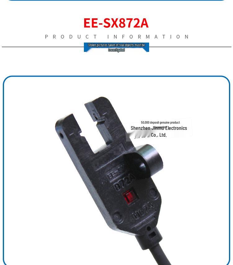 New Genuine EE-SX872/EE-SX872A Photoelectric Switch Sensor, 2M, DC 24V
