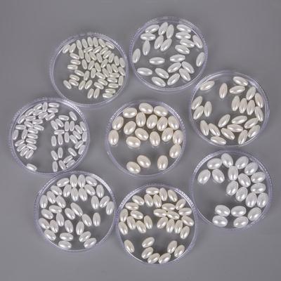 Multi Size White Ivory Oval Drop Shape ABS Imitation Pearl Beads for Jewelry Making