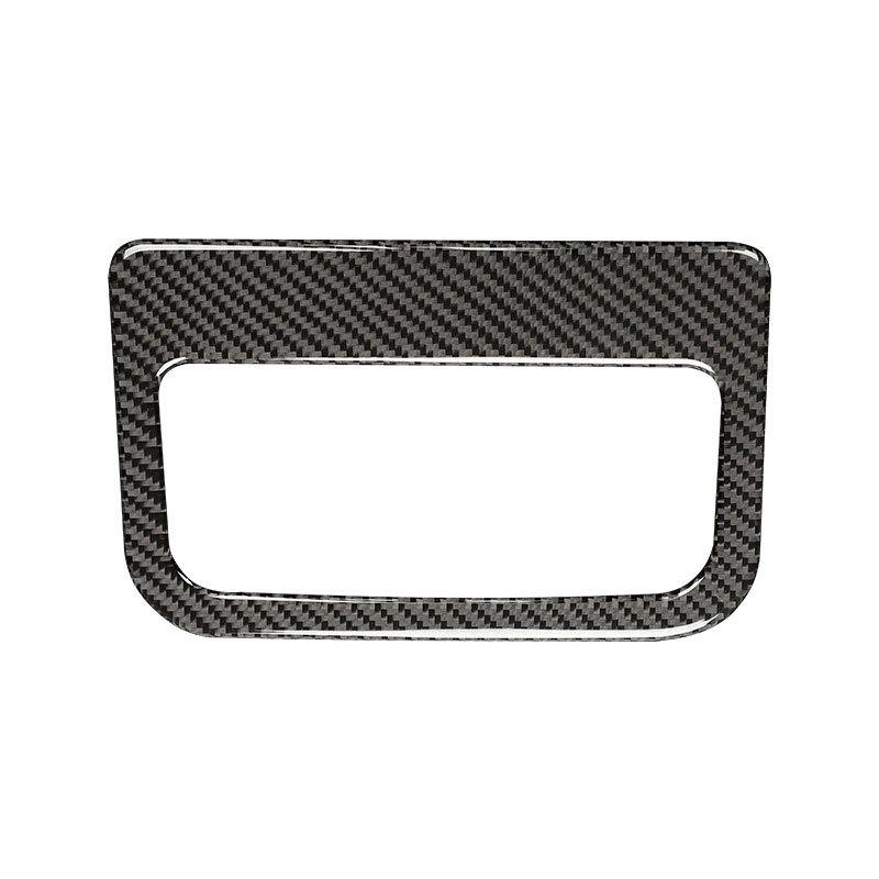 For Mazda CX-5 CX5 2017 2018 Car Interior Moulding Center Armrest Box Rear Air Vent Outlet Cover Soft Carbon Fiber Decor Trim