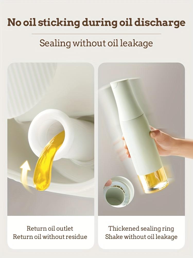 Auto Open Glass Oil Dispenser  BPA Free, Leakproof Kitchen Seasoning Bottle for Olive Oil Vinegar