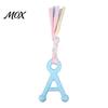 Pet Boredom Relief Toys A-Letter Dog Chew Toy with Braided Rope, Tug of War TPR Toy, Puppy Teeth Cleaning for Small Medium Breed Dogs Chewing