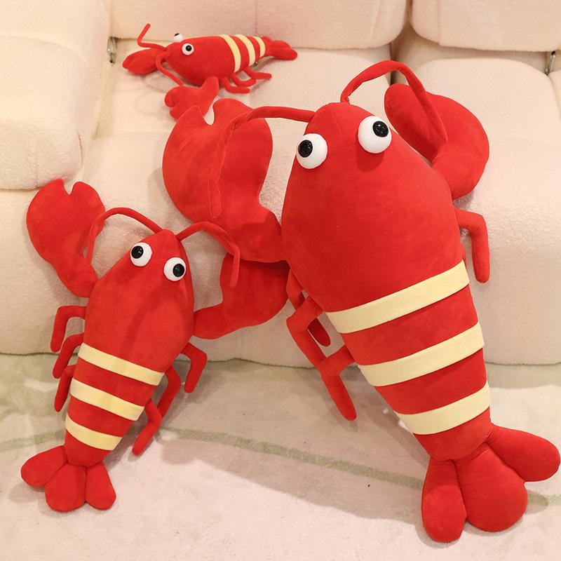 Cartoon Simulation Lobster Doll Plush Toy Doll Living Room Sofa Sleeping Pillow Pillow Cushion Decorative Ornaments