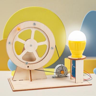 Gruppo generatore a manovella Studente Scienza e Tecnologia Bambini Fatto a mano Fai da te Materiale Pensiero Creativo Esperimento di Fisica