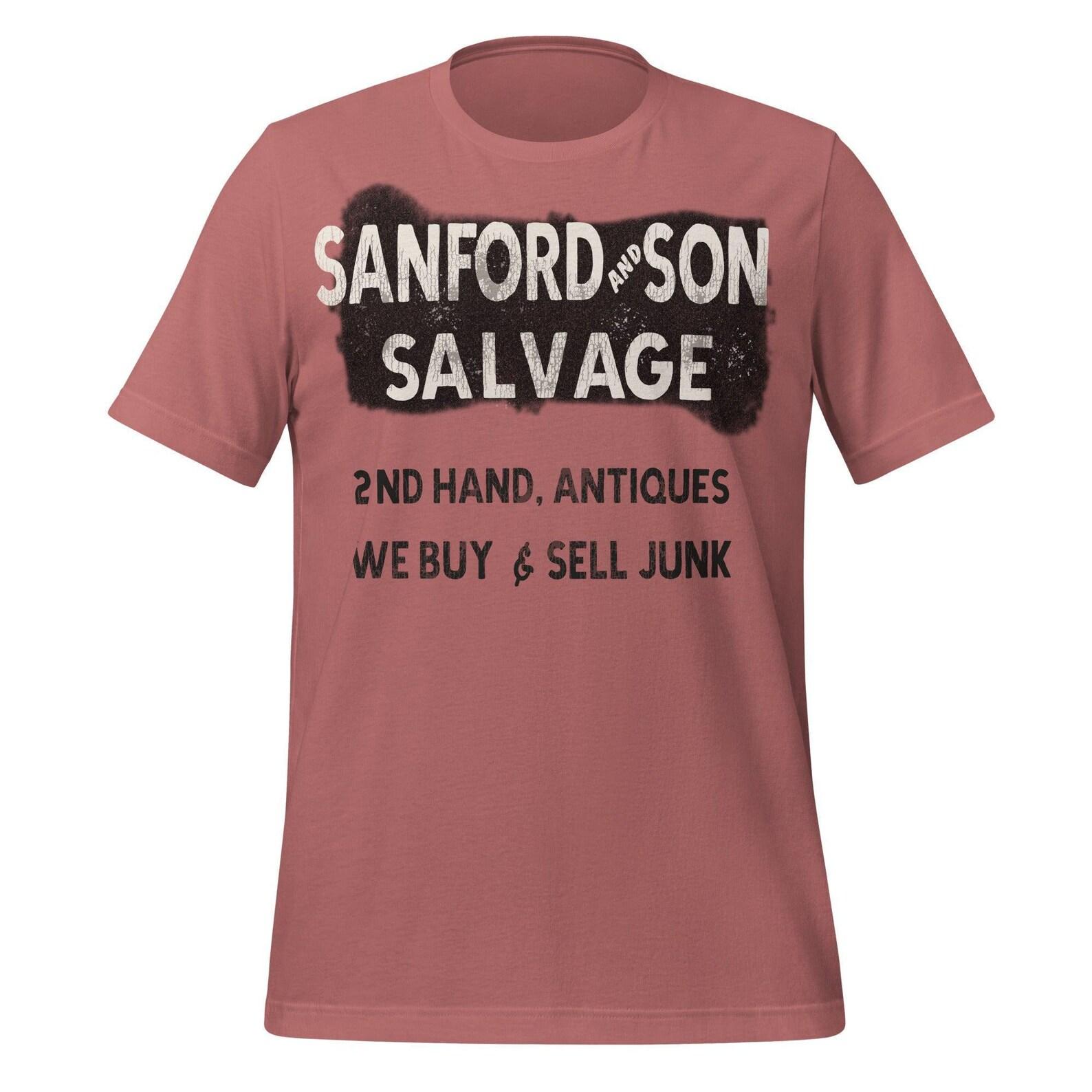 Sanford and Son Shirt: Vintage Salvage Truck Logo - Cotton Tee 3XL