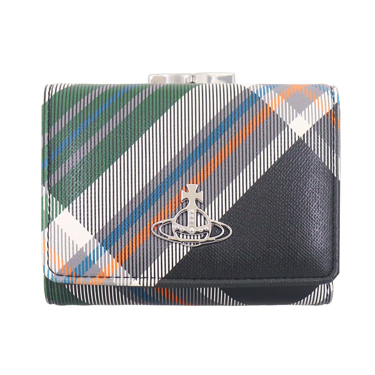 

Vivienne Westwood Small Trifold Frame Wallet in Derby Tartan Green (51010018 S0012) - Women s [Brand Name] [Used]