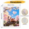 Disney Spring Blossom Bunny Fox Painting by Numbers Hand Filled Drawing Art Kit Home Decor