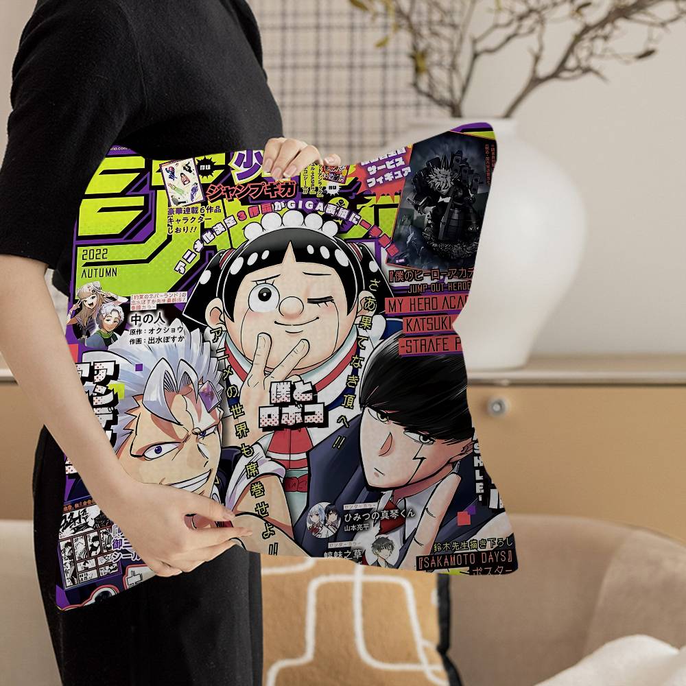 Mashle Magic And Muscles Mash Anime Pillow Cover Design Cushion Cover Decor Holiday Decorati