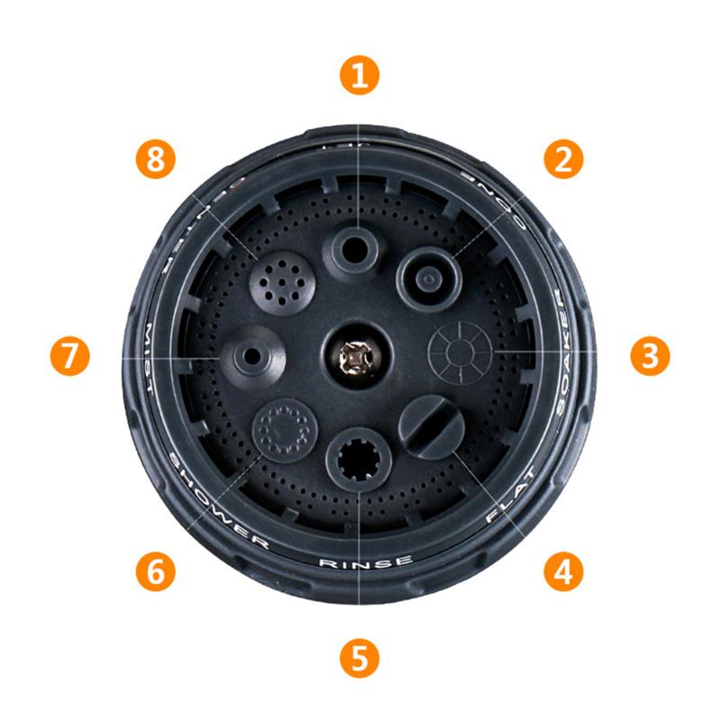 Spray Lawn Watering Multi-Function Car Wash High Pressure Durable Hand-Held Tools Hose Sprinkle Nozzle Garden