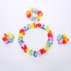 Hawaiian Costume Set With Plastic Grass Skirt For Party Performances And Themed Events
