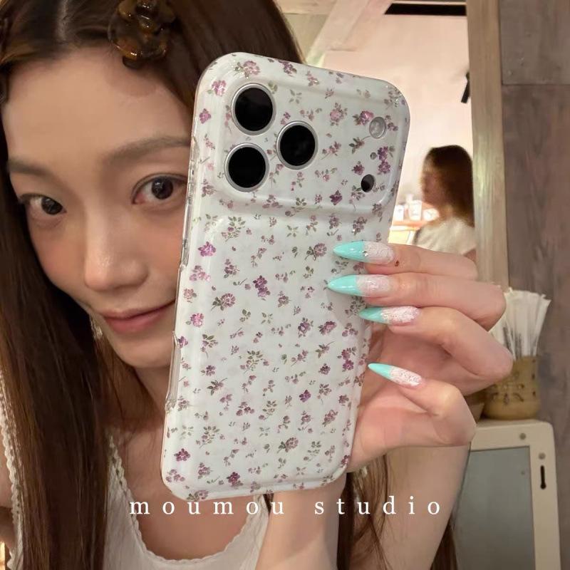 ins Korean gentle small floral application iPhone17promax Apple 16 mobile phone case 15 new 14 all-inclusive