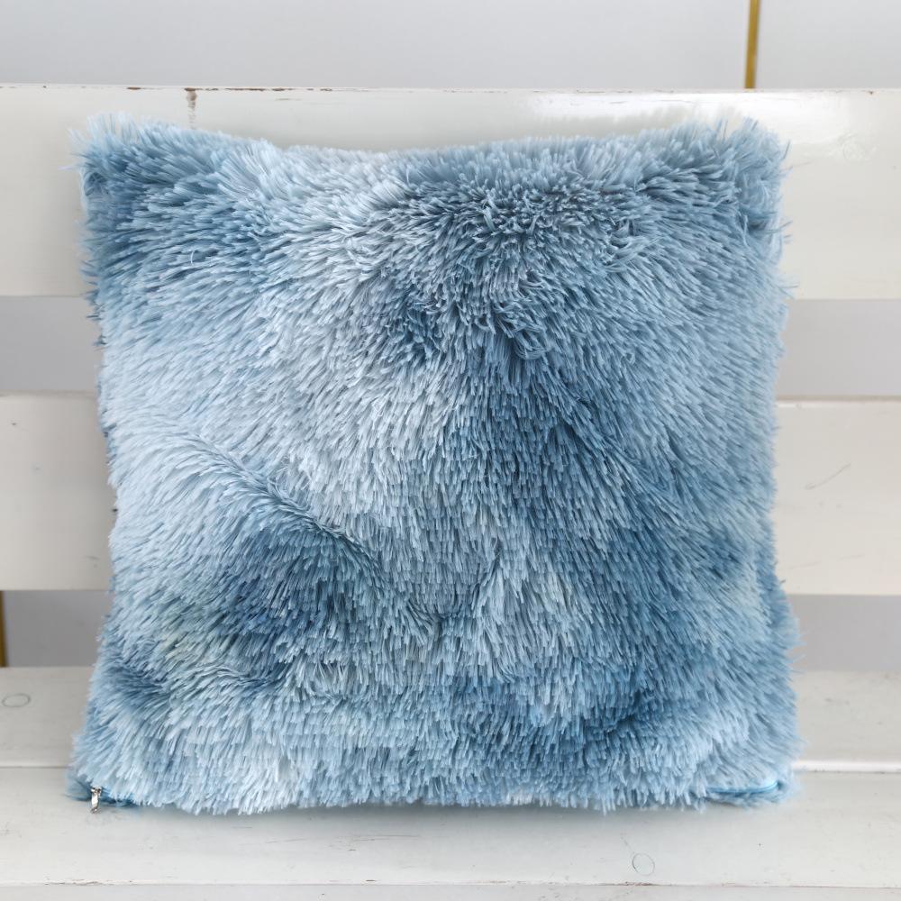 PV Samt Plüsch Nachttisch Weiche Tasche Einfarbig Batik Sofa Kissen Leder