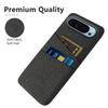 For Google Pixel 9/Pixel 9 Pro Phone Case 2 Card Holders Cloth Texture Back Cover