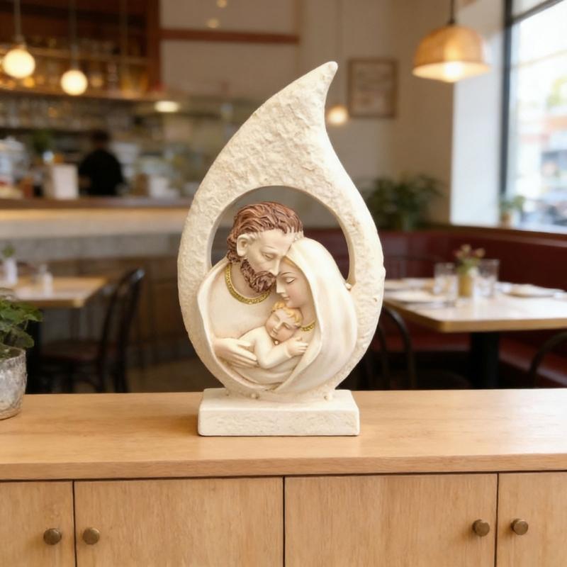 Christmas Nativity Figurines Holy Family Figure Nativity Figure,Table Ornament Religious Christmas Decors for Bedrrom