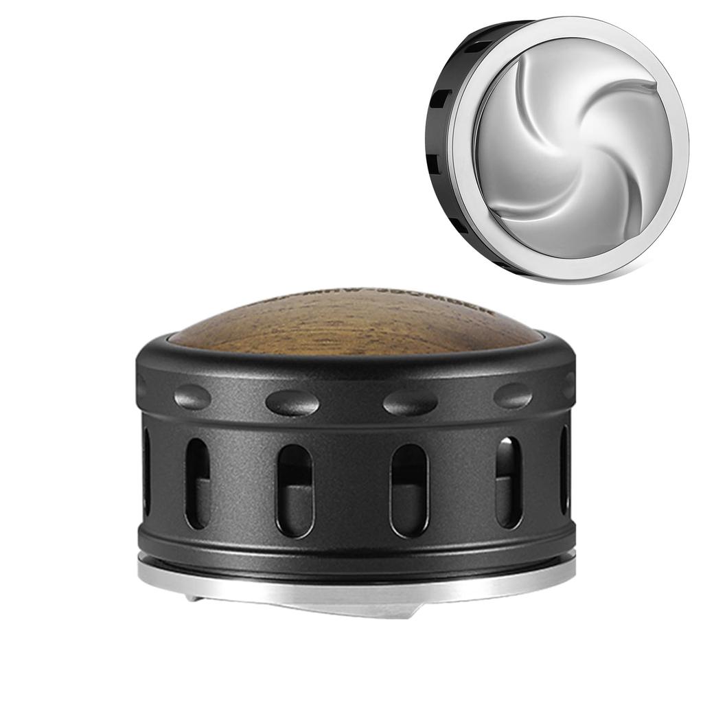 MHW-3BOMBER 53mm Espresso Distributor with Anti-Pressure Design, Separate Top Cover and Base, Gravity Coffee Distributor, 54mm, Automatic Height