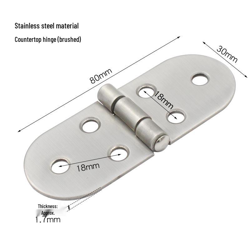 Semicircular Stainless Steel Concealed Folding Door Hinge, Alloy 180° Round Table Top Hinge