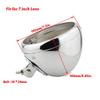Boldness Motorcycle Universal 7" Headlight Housing Shell Lamp Bucket Bottom Mount Bucket LED Chrome for Harley