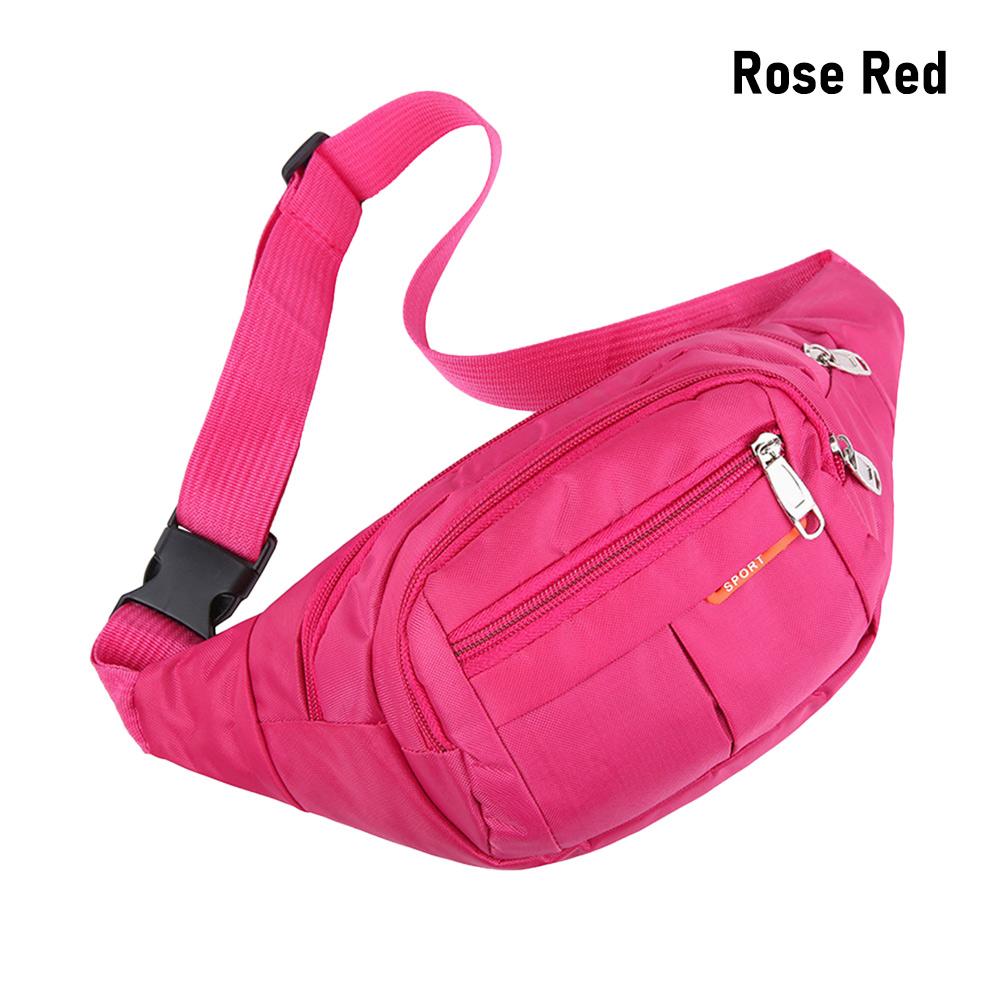Modische Nylon-Taillentas Motion-Geldbörse Fanny Pack Wasserdicht Mehrfarbig Lässig Brust-Handtasche Reise