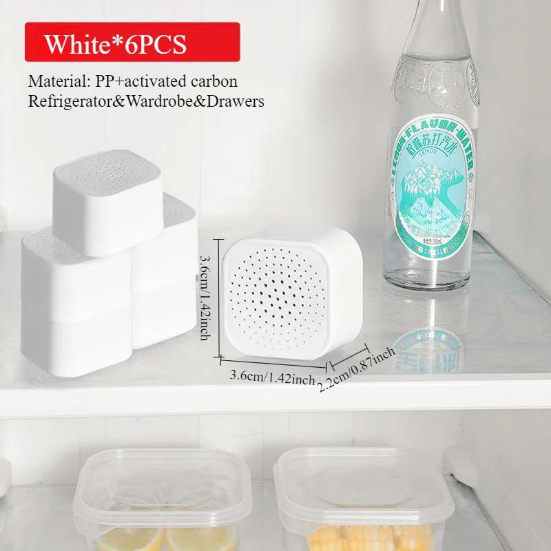 Refrigerator Odor Removal Box Activated Carbon Purification Bags Formaldehyde Reduction Home Aseptic Deodorizer Tool