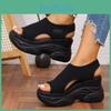 Bottom Slope Women Thick Sandals Heel Fish Mouth Sport Style Sandals
