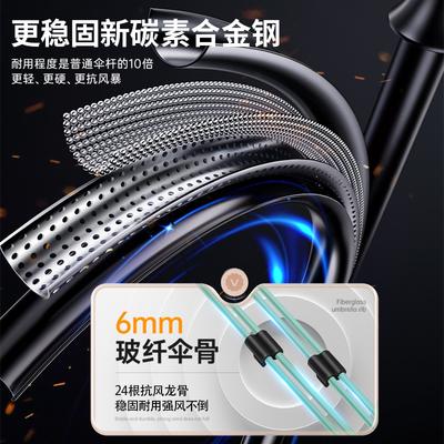 Automatic Rain and Shine Umbrella Men's and Women's Folding Umbrellas Reinforced Sunscreen Large Umbrellas