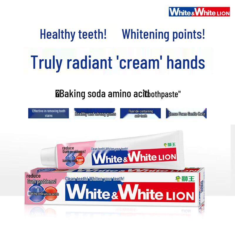 Lion King WHITE&WHITE Baking Soda Amino Acid Toothpaste