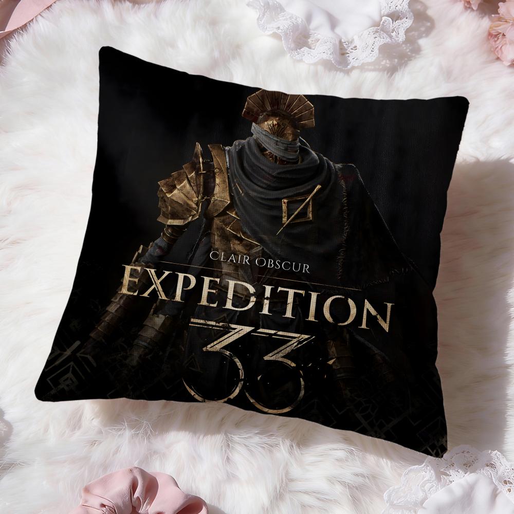 o-Obscur Expedition 33 Cushion Cover Premium Comfort Reversible Pillow Cove -Two in One Design for Any Room & Car Interior