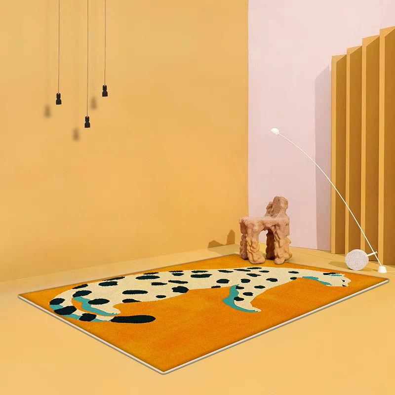 Fashion Yellow Creative Carpet for Living Room Home Decoration Sofa Area Rugs Large Area Bedroom Cloakroom Floor Mat